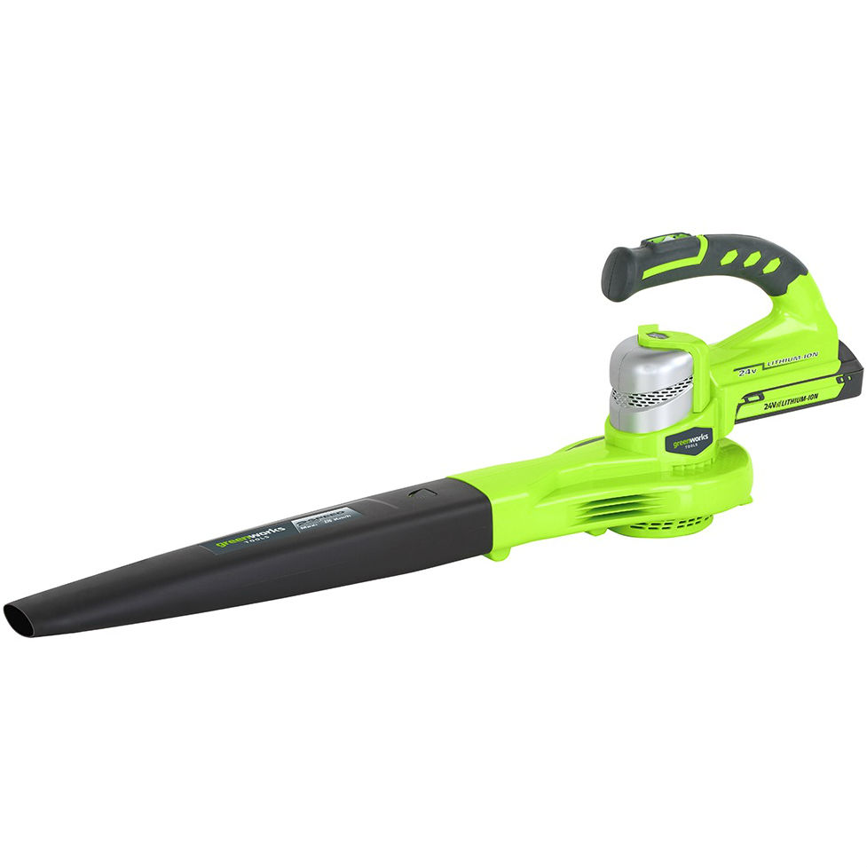 Greenworks 24v Cordless Two Speed Leaf Blower G24BLK2