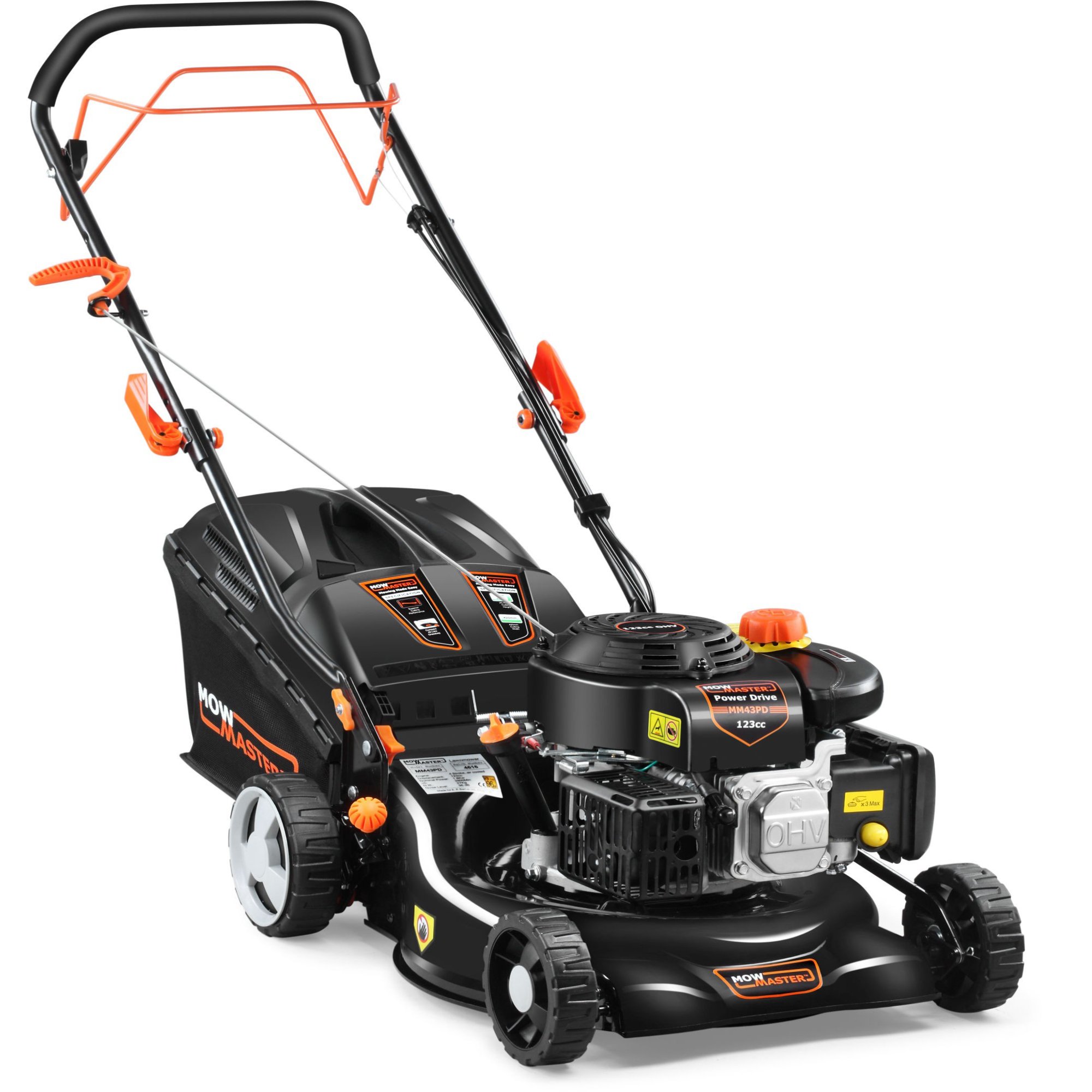 MowMaster 43PD 3 in 1 Self Propelled Petrol Lawnmower