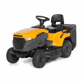 Stiga Estate 384 M Rear-Collect Lawn Tractor with Manual Drive - Main Image - Left Facing.